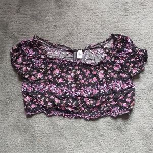 Floral crop top
